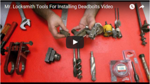 Mr. Locksmith Tools For Installing Deadbolts Video