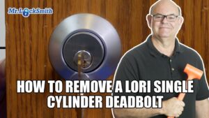 How to Remove a Lori Single Cylinder Deadbolt