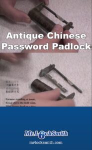Antique Chinese Password Padlock | Mr. Locksmith Coquitlam