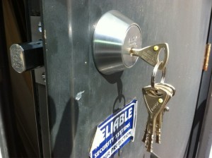 Abloy-Protec2-cylinder-on-Abloy-deadbolt Coquitlam
